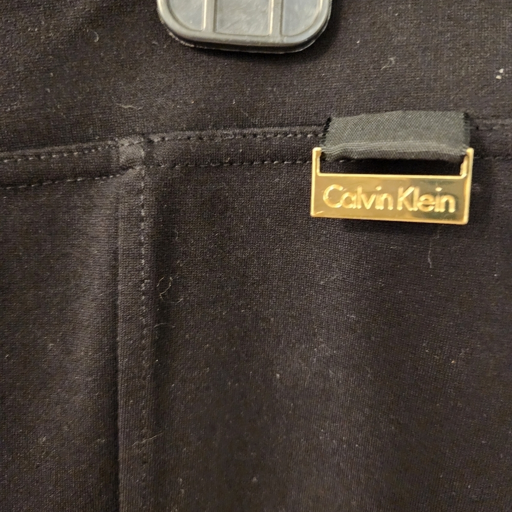 Calvin Klein Black Slim Fit Pants FITS LIKE XL - Picture 3 of 8